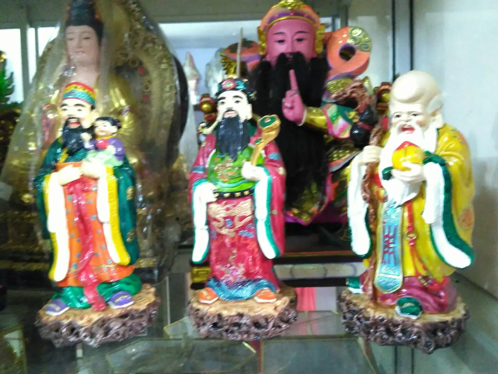 Patung Budha Fu Lu Shou