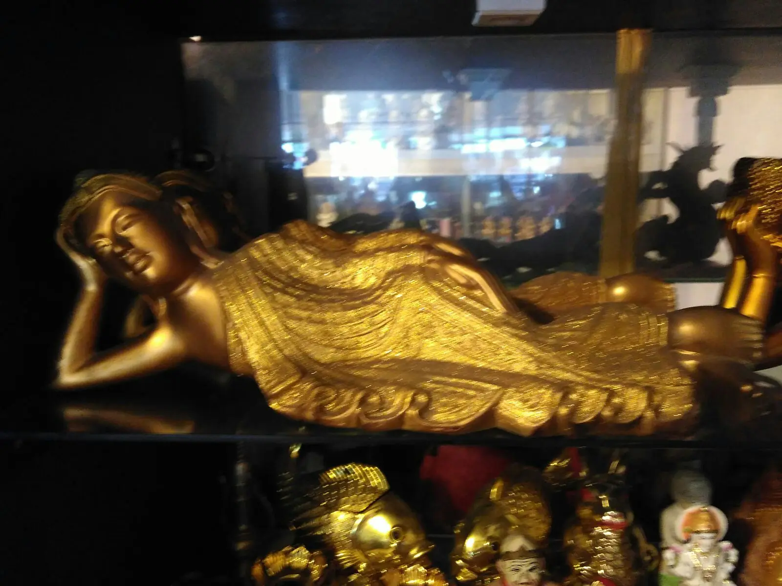 Patung Budha Tidur Fiber 55cm 1