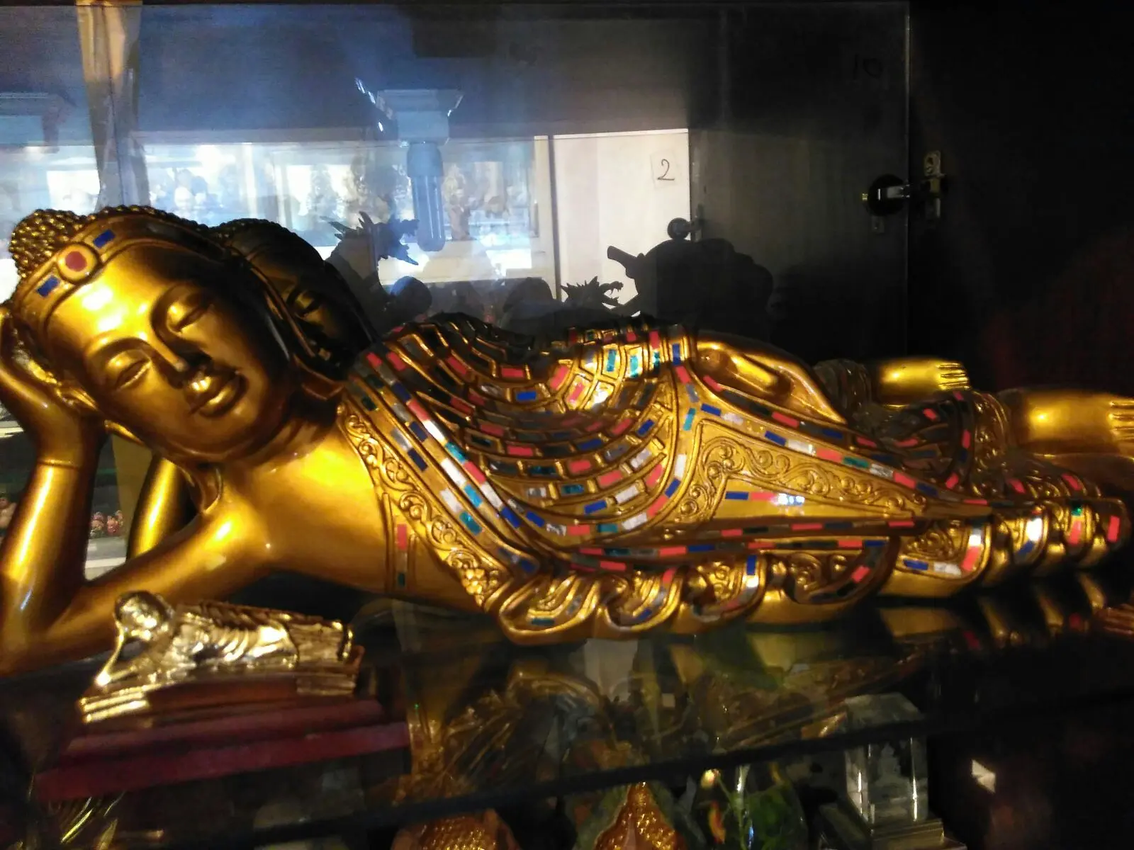 Patung Budha Tidur Fiber 55cm 2