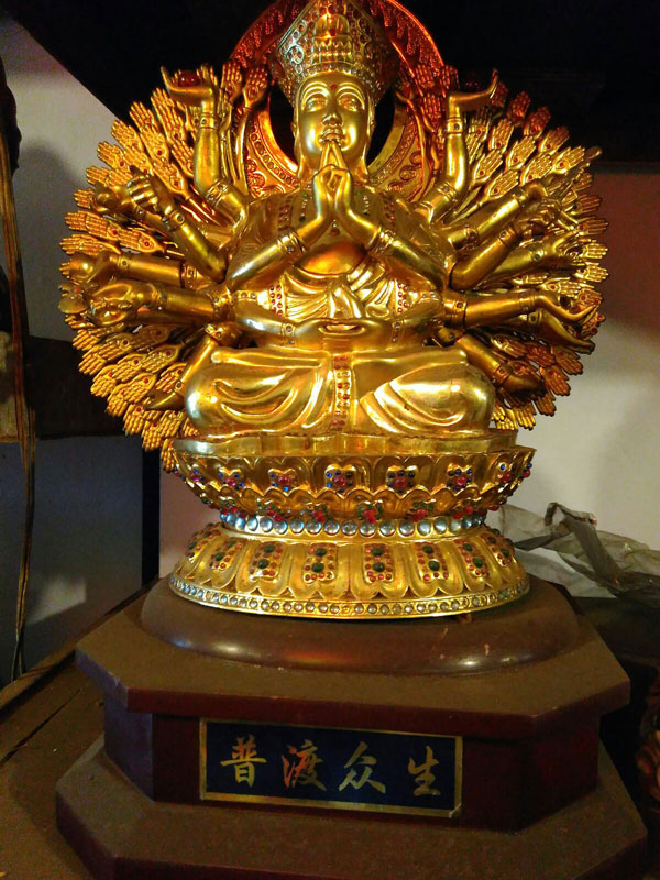 Jual Patung Budha Seribu Tangan Kuningan 3 Dhammamanggala